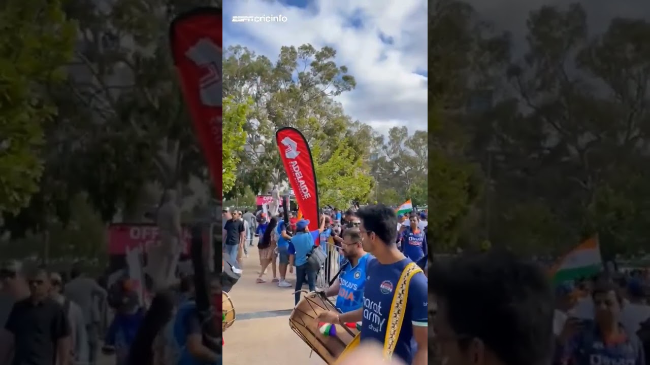 India fans are all set for the semi-final at Adelaide Oval 🇮🇳🎉 #INDvENG #T20WorldCup