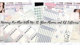 Memory Pre Plan With Me Ft  Glam Planner and Kit Leftovers!