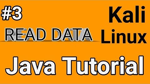Kali Linux java programming read data using buffered reader function