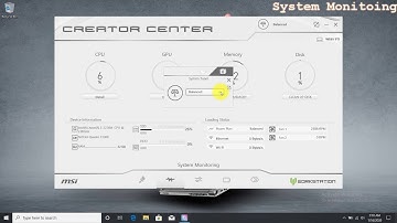 MSI® HOW-TO use Creator Center (Win32)