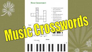Learn Notes with Music Crosswords