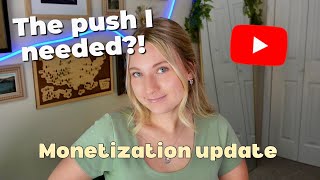 YouTube changing their watch hour requirements is what's going to get me monetized