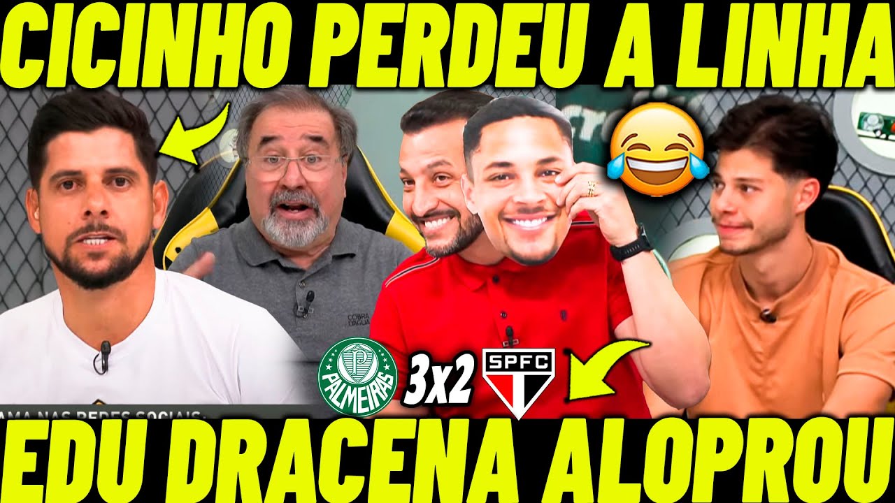 CICINHO PERDEU A LINHA NO DEBATE! EDU DRACENA REPRESENTOU O PALMEIRAS NO DEBATE!