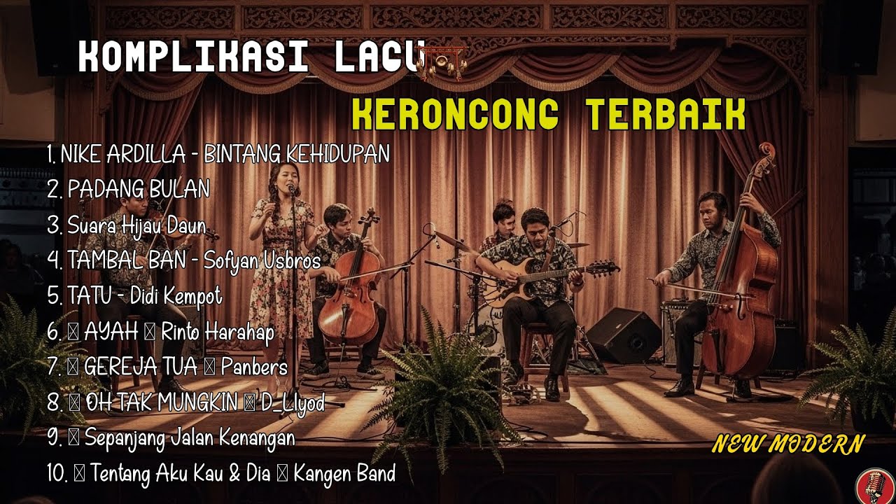 FULL ALBUM KERONCONG MODERN 2025 || NEW NORMAL KERONCONG  NIKE ARDILLA | PADANG BULAN