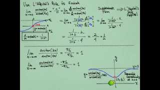1b. Using L'Hospital's Rule to evaluate a limit