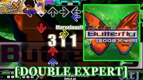 【DDR X】 Butterfly (2008 X-edit) [DOUBLE EXPERT] 譜面確認＋Clap