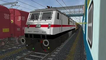 Overtaking a passenger train from Pass POV #msts  #shorts