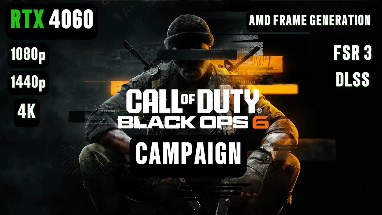 Call of Duty Black Ops 6 RTX 4060 Campaign | COD Black Ops 6 RTX 4060 & i5 12400F Benchmark