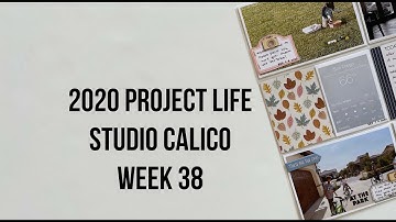 2020 project life | studio calico | week 38 | process video