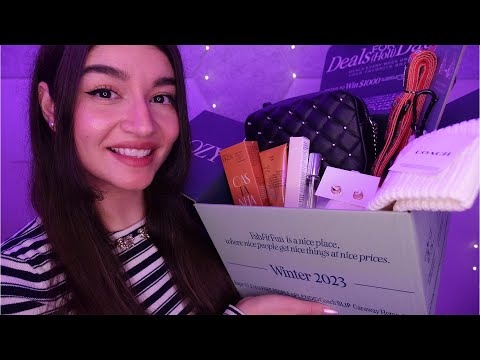 ASMR Cozy Winter Unboxing | Tapping & Whispering