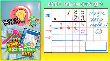 2018 KS2 Maths SATS Paper 1 Q20 Arithmetic