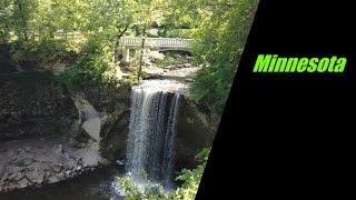 Waterfalls of Minneopa state park Minnesota