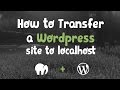 How to transfer a live Wordpress website to your localhost manually (no plugins)