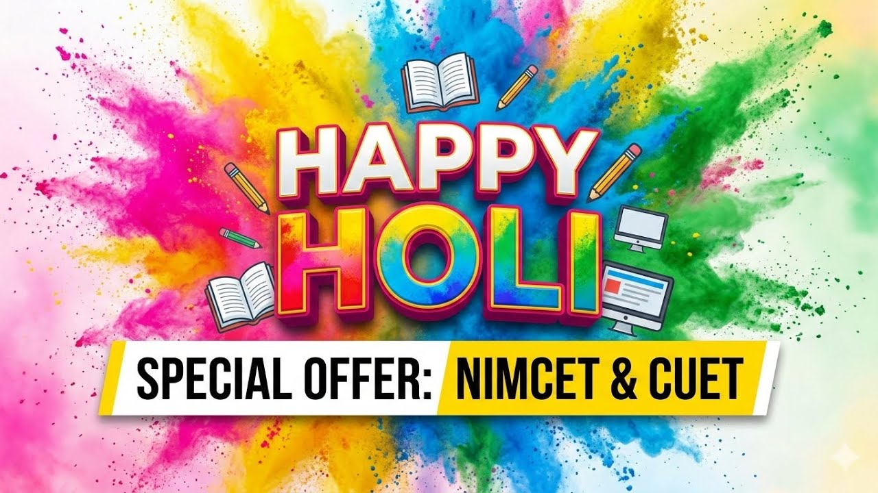 Happy Holi and Special Offer For NIMCET and CUET