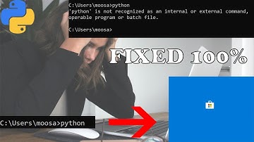 Python is not recognized as an internal or external  CMD opens Windows app store when I type python
