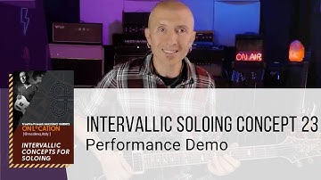 🎸 Intervallic Soloing Concept 23 - Performance Demo - Guitar Lessons - Massimo Varini
