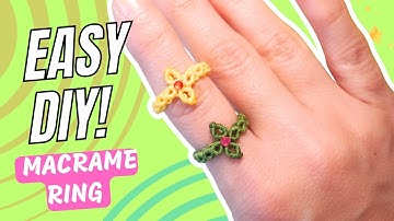 DIY Macrame Ring Tutorial – Quick & Trendy Designs for Beginners! ❤