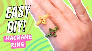 DIY Macrame Ring Tutorial – Quick & Trendy Designs for Beginners! ❤ Net Worth