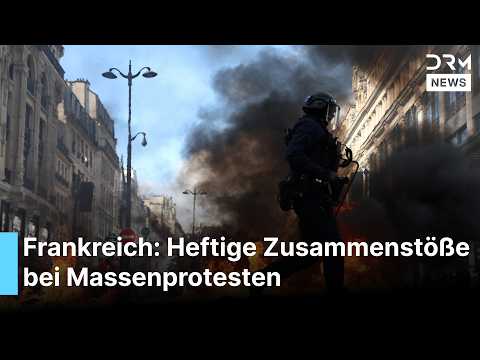 Frankreich in Aufruhr: Massenproteste gegen Macron eskalieren, Polizei setzt Tränengas ein | RG1G