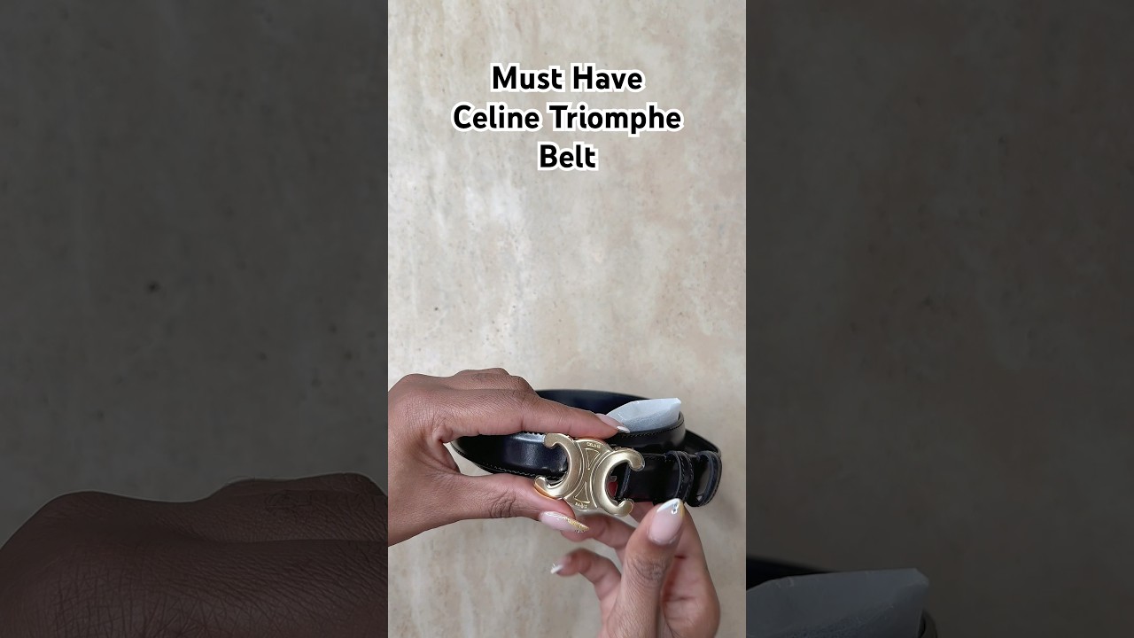 Unboxing the Celine MEDIUM TRIOMPHE BELT IN TAURILLON LEATHER 