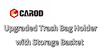 Carod Upgraded Trash Bag Holder Cart