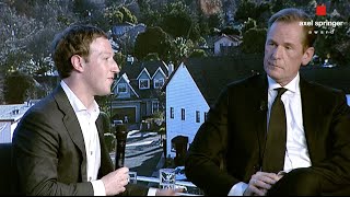Axel Springer Award: Mathias Döpfner's interviews Mark Zuckerberg