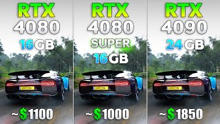 RTX 4080 vs RTX 4080 SUPER vs RTX 4090  Test in 8 Games