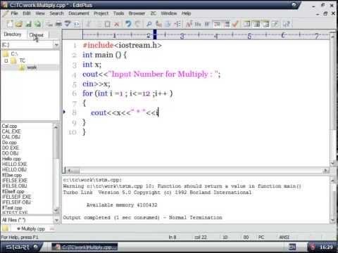 การเขียนโปรแกรมภาษา C++ - 17 ตัวอย่างโปรแกรมสูตรคูณโดยใช้ for