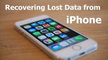 How to Recover lost data on iPhone