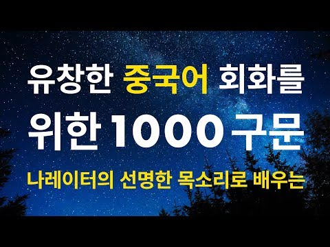 유창한 중국어 대화를 위한 1000구문 