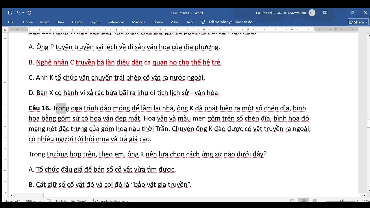Chữa đề KIỂM TRA GIỮA KÌ 1 MÔN GDCD 7 - youtube