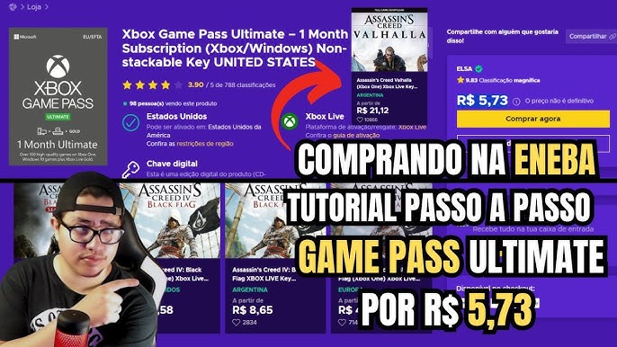 Xbox Game Pass Ultimate - 1 Mes - Digital key - VPN USA Region