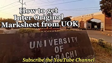 How to get Inter Marksheet from University | KU | UOK | Procedure| #biek #marksheet #university
