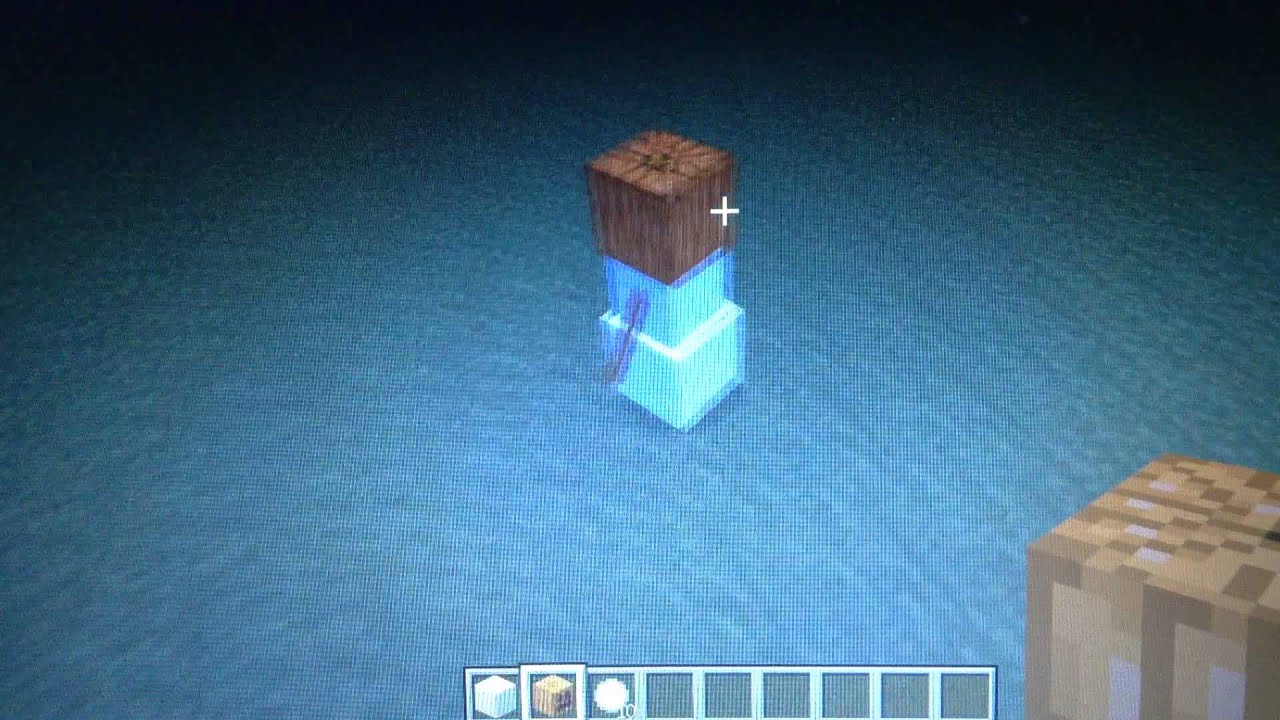 comment faire un bonhomme de neige dans minecraft - YouTube