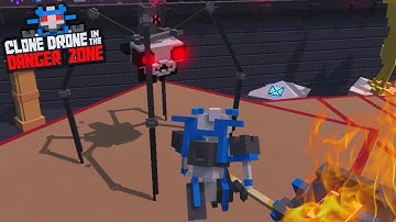 SPIDERTRON 6000 VS. FIRE HAMMER! | Clone Drone In The Danger Zone Chapter 2