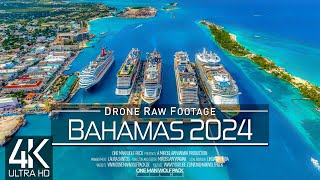 【4K】🇧🇸🌴🍹🏖️ Drone RAW Footage 🔥 This is THE BAHAMAS 2024 🔥 Nassau & More 🔥 UltraHD Stock Video