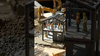 Building a Mini Modern House From Scratch 🏡 #shorts