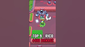 Top 15 Highest Damage Brawlers (with one Ammo) 🏆😏 | Brawlstars #brawlstars