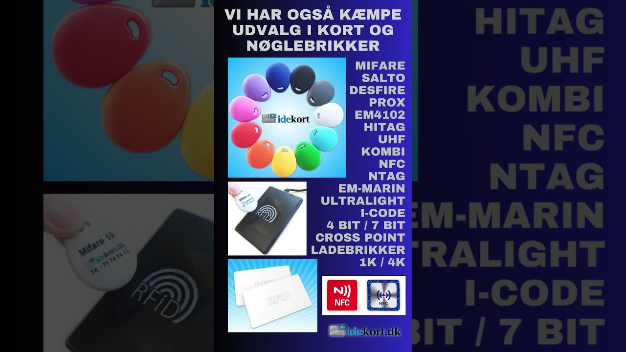 RFID Kort Læser fra idekort dk