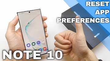 How to Reset App Preferences in SAMSUNG Galaxy Note 10 AND 10+