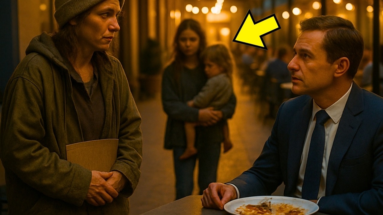 ¿PUEDO LLEVARME TUS SOBRAS   MADRE SIN HOGAR LE PIDE A MAGNATE  Y ÉL LO CAMBIA TODO…