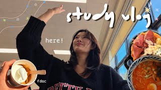 the first week of classes (study vlog)