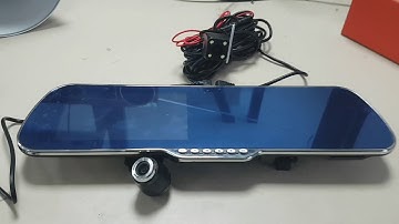 Android GPS car dvr rearview mirror front rear camera recorder