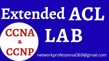 Extended Access Control List (ACL) in English || Step by Step configuration | Cisco CCNA 200-301 LAB