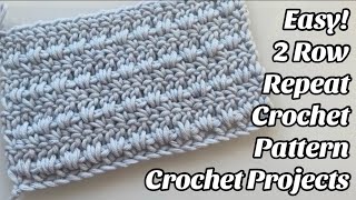 CROCHET PATTERN - Easy 2 Rows - For any crochet projects - Tutorial - US Terms @CrochetByNora