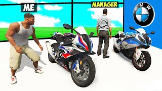 Stealing EVERY BMW SUPER BIKES From THE SHOWROOM in GTA 5!