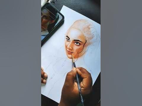 watercolour painting of Kiara Advani | How to paint with watercolor # ...