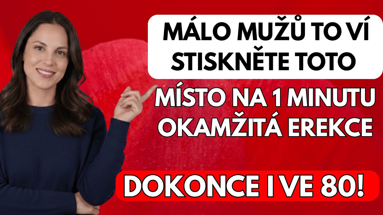 Urologička vysvětluje: Jednoduchý každodenní úkon pro lepší mužskou vitalitu | Bez léků