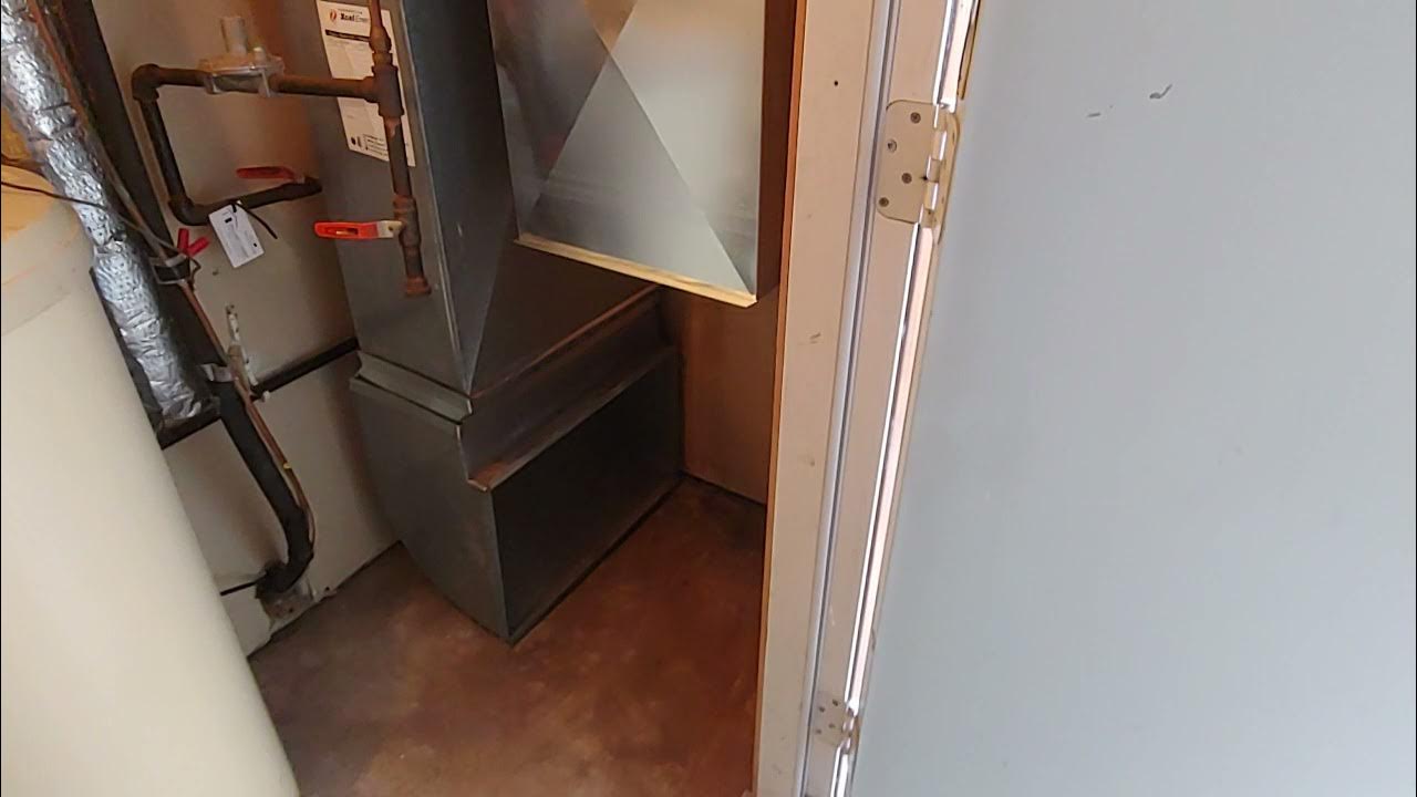 difficult furnace removal in a closet YouTube