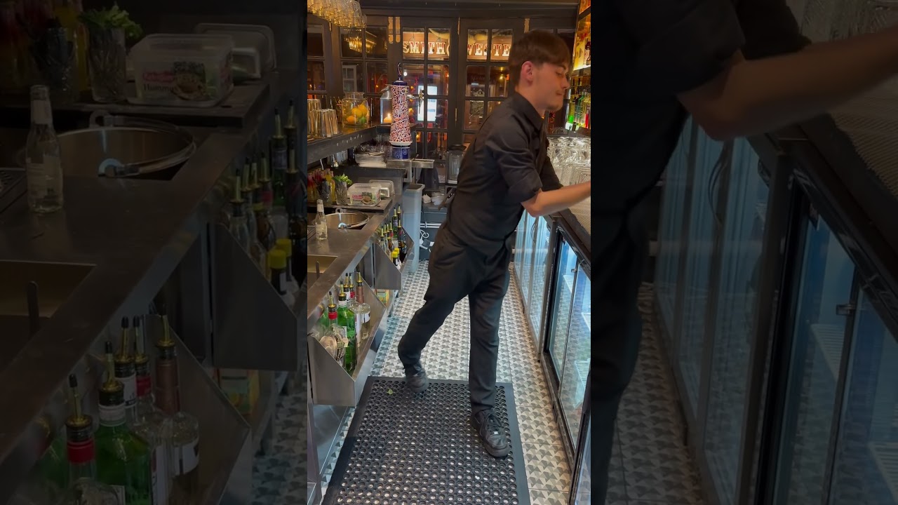 Alex bartending 😁 